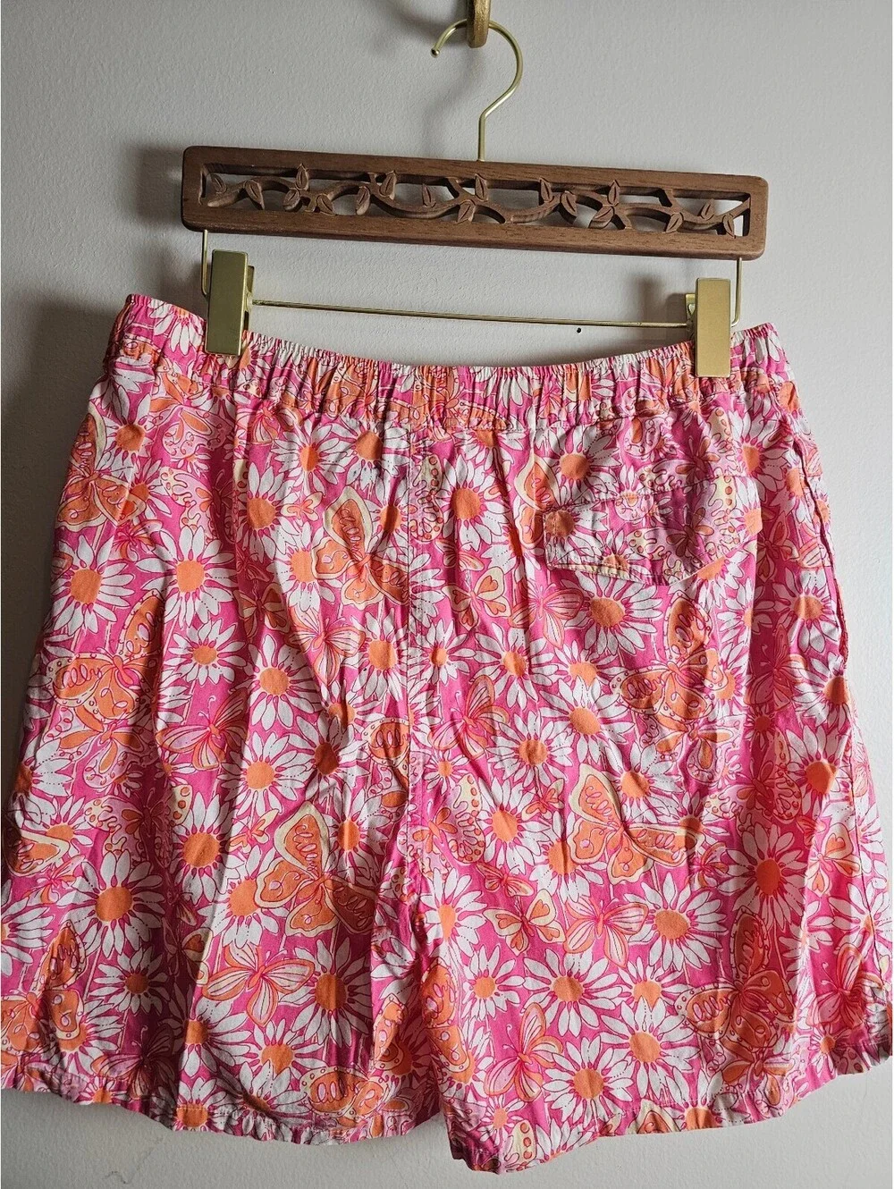 Lilly Pulitzier Swim Pink & Organge Men Size S Trunks